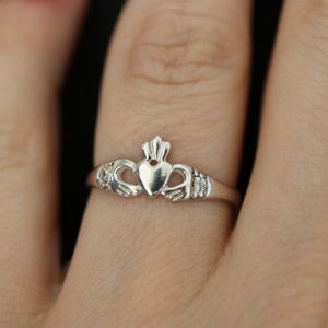 Claddagh Ring 925 Sterling Silver