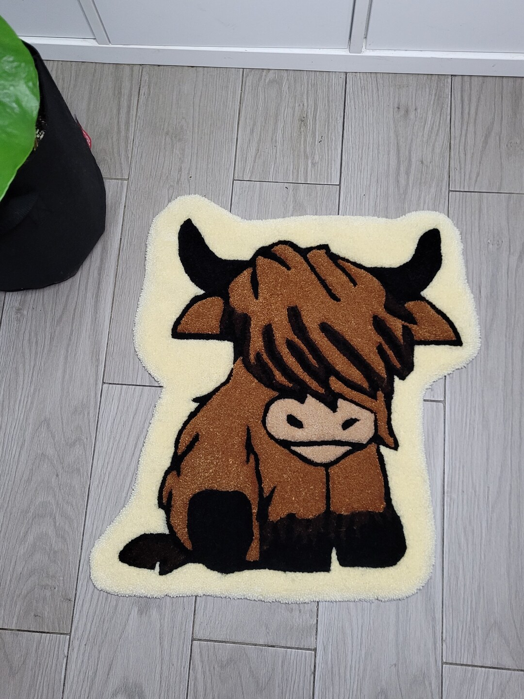 Highland Cow Rug Tufted Carpet Handmade - Etsy