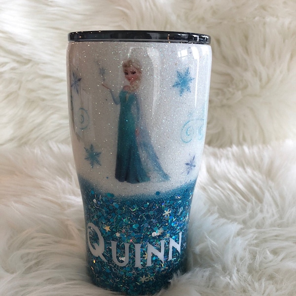 Personalisierte Disney Princess - Frozen 20 oder 30 Unze GlitzerBecher