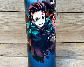 Vaso flaco de 20 oz inspirado en Anime Demon