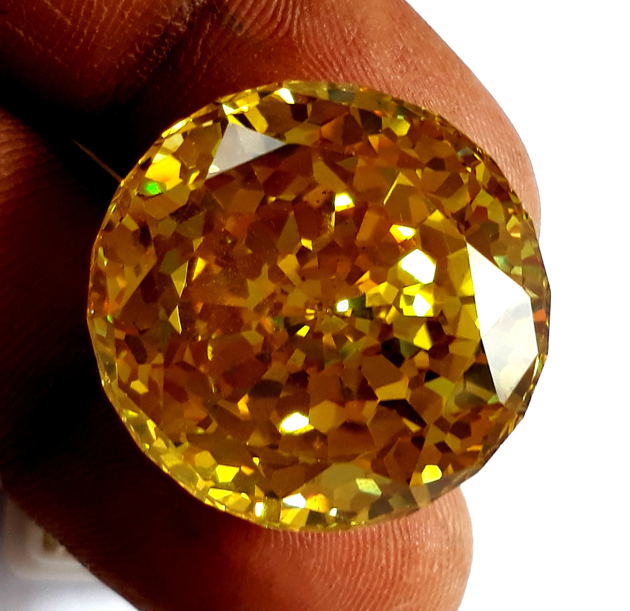 Beautiful Natural Zircon Yellow Color Round Cut Loose Gemstone Etsy
