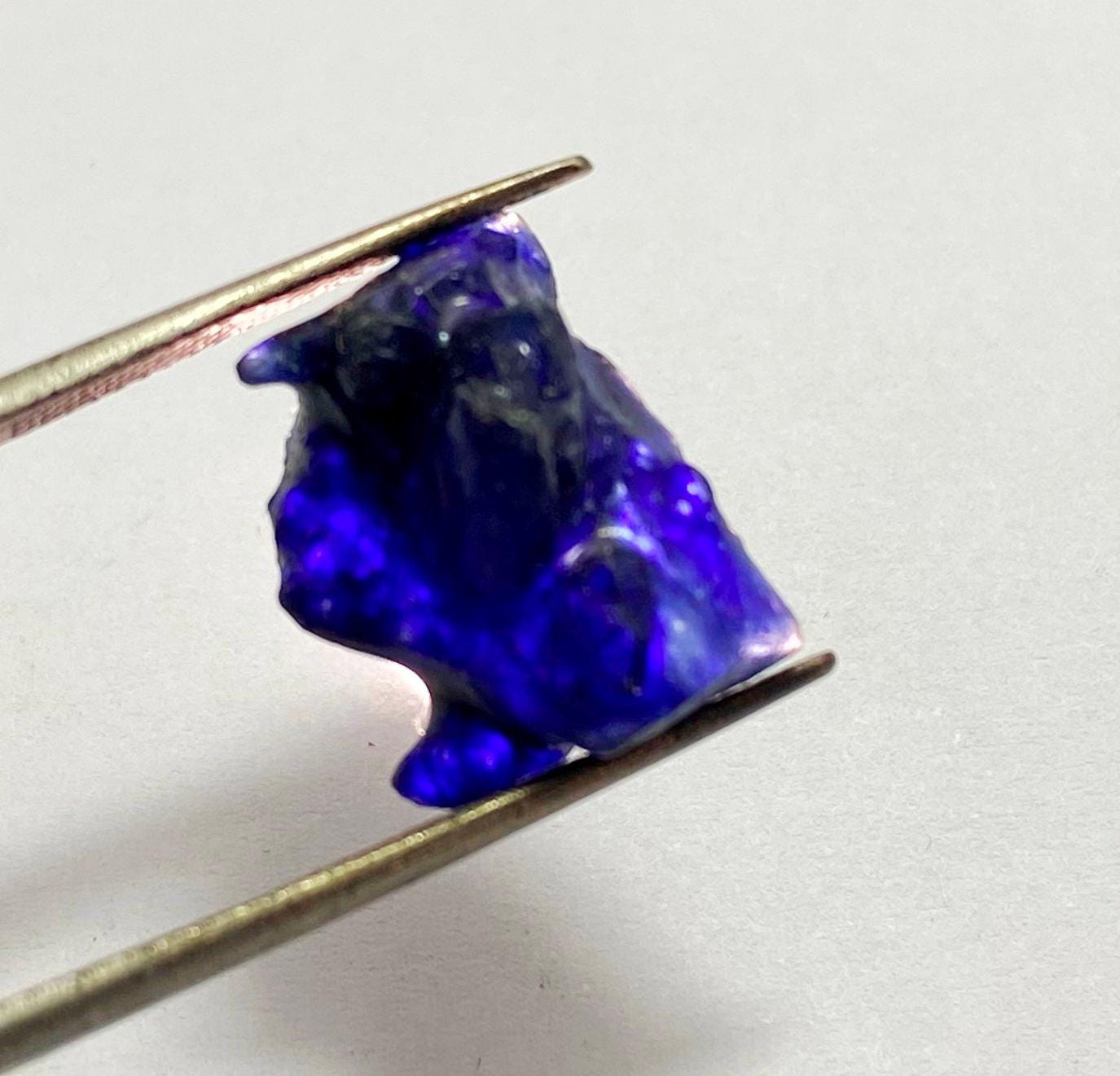 Kashmir Blue Sapphire Rough Gemstone - Natural Loose Sapphire W18