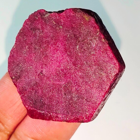 African Red Ruby Corundum Rough Loose Gemstone T13-4 - Etsy