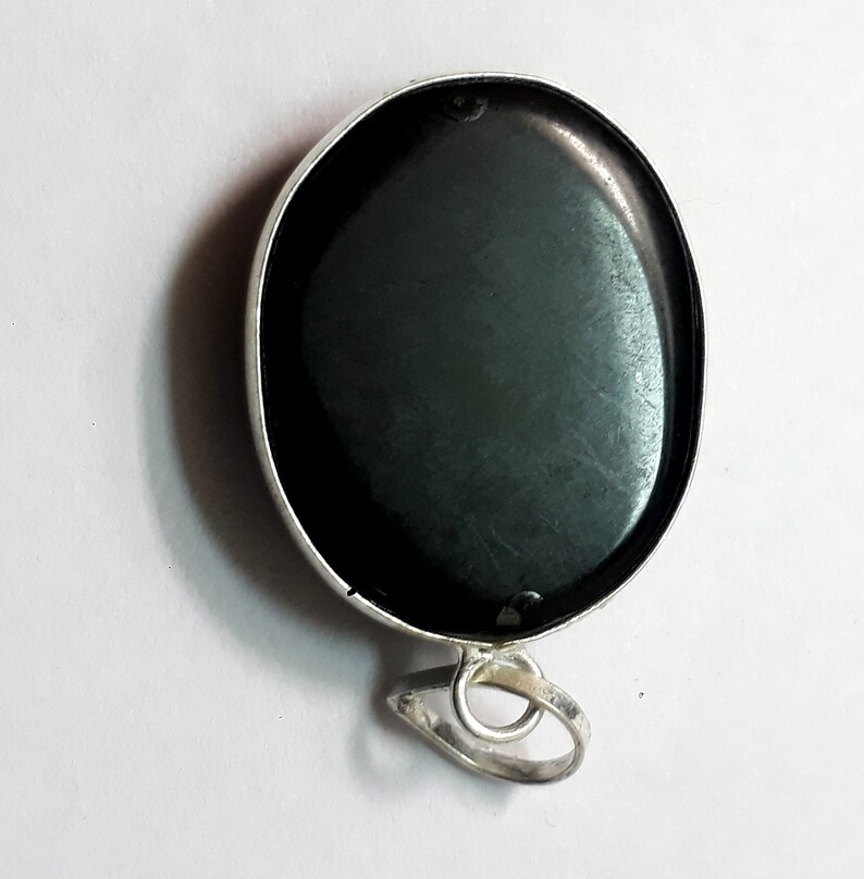 32 Crt Amazing Black Doublet Multi Fire Opal Cabochon Gemstone Pendent