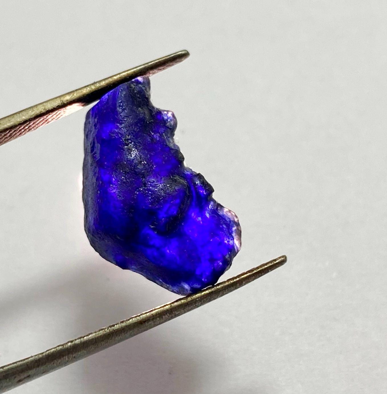 Kashmir Blue Sapphire Rough Gemstone - Natural Loose Sapphire W18