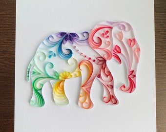 wallpapers Elephant Quilling Paper Art quilled elephant etsy