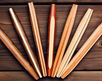 Rodillo de amasar francés ~ 45 cm (18") Madera dura mixta