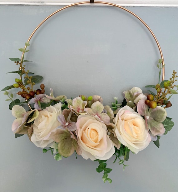 Flower Hoop. Bridesmaid Hoop Baby Shower Decor Wedding Etsy