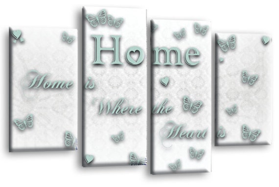 FAMILY QUOTE WALL ART PICTURE BLACK AND WHITE HOME CANVAS SPLIT PANEL PRINT
