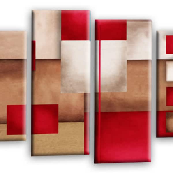 Brown and Cream Wall Art Etsy UK