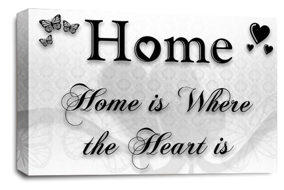 Family Quote Canvas Wall Art Picture Love Powder Grey White Print Large 20x30/"