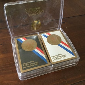 Baralho Comemorativo Olímpico do Congresso Mint 1984