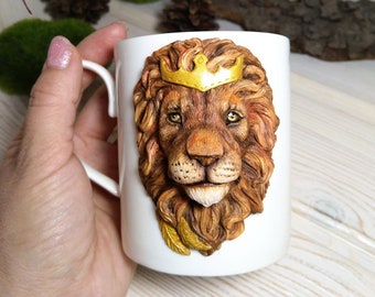 Löwe Tasse - Etsy Österreich