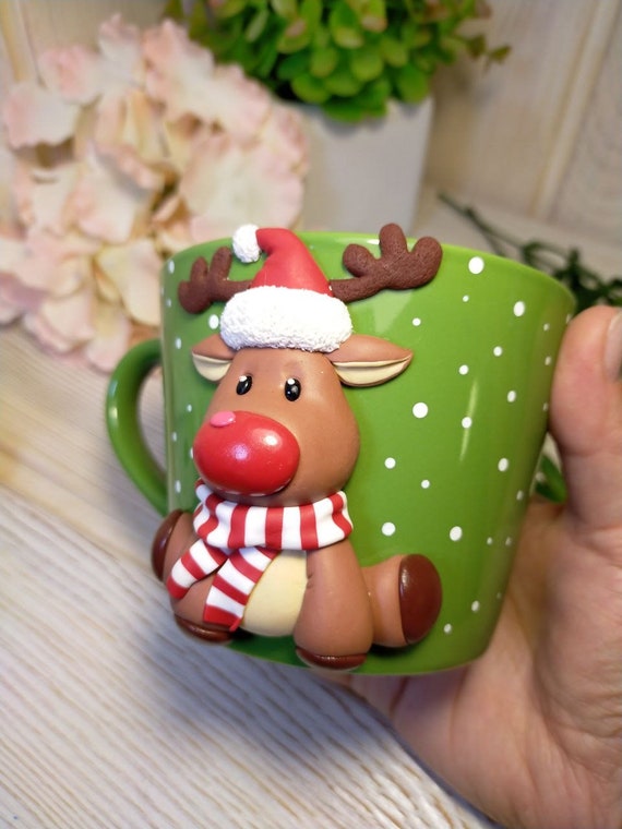 Prancing Deer Forest Kid's 11 oz. Custom Christmas Mug – TAKE NOTE PAPER CO.