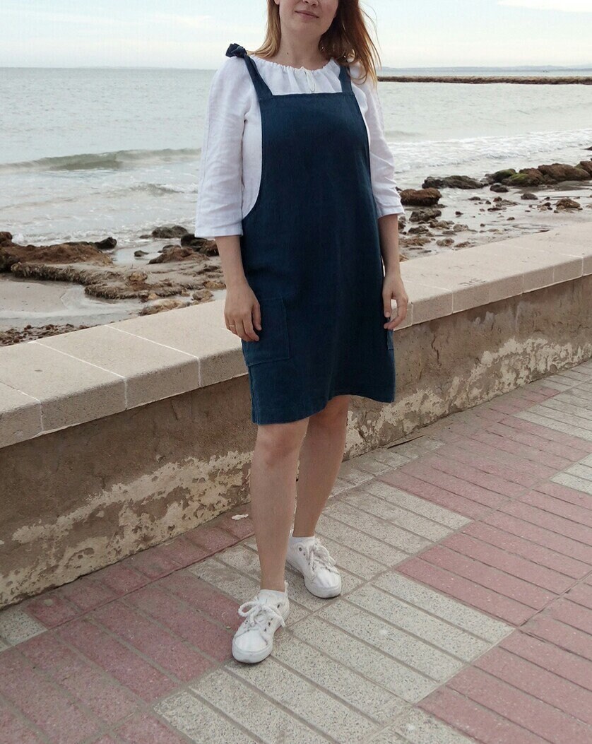 plus size pinafore dress