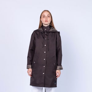 NEW Gorgeous Dark Brown Hooded Stylish Waterproof Women’s RAINCOAT – Lightweight, Chic, &  Victorian Rain coat for Ladies &quot;GUATEMALA&quot; 141