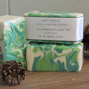 Cucumber and Green Tea Goat Milk Soap