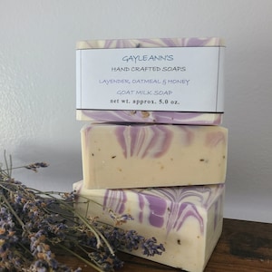 Lavender, Oatmeal & Honey Goat Milk Soap