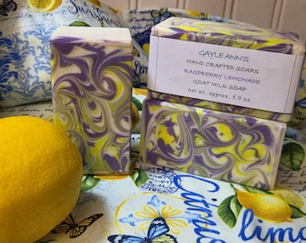 Raspberry Lemonade Goat Milk Soap
