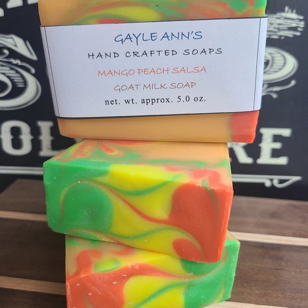 Mango Peach Salsa Goat Milk Soap