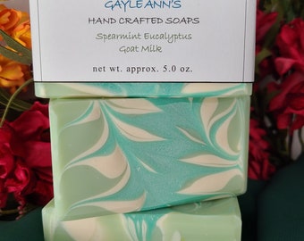 Spearmint  Eucalyptus Goat Milk Soap