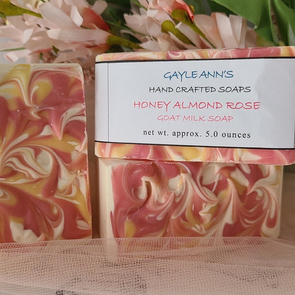 Honey Almond Rose Goat Milk Soap