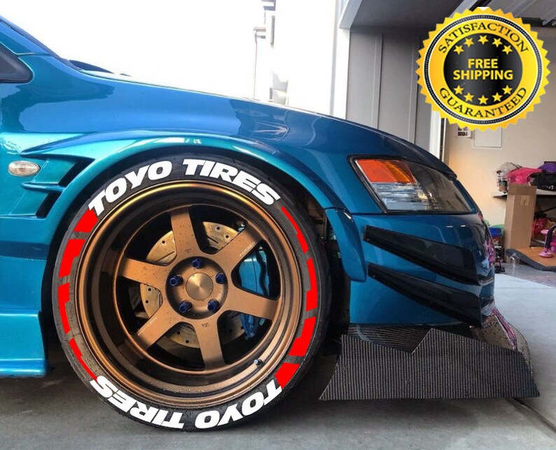 Custom Tire Letters TOYO TIRES W FLARES Etsy