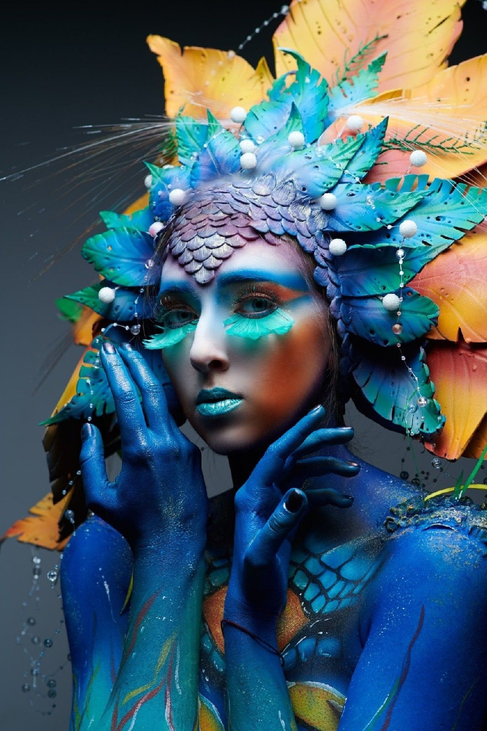 Beautiful Abstract Woman Art Photography Face Painting Print | Etsy