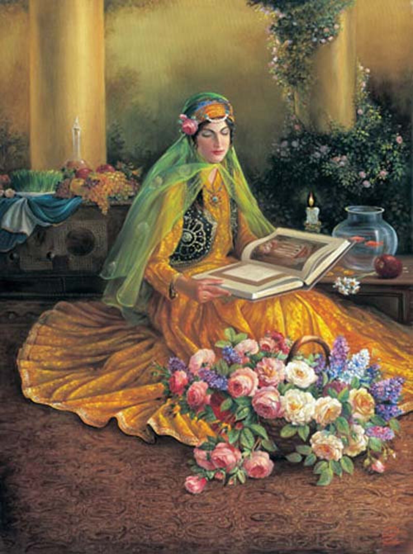 Arte classica persiana antica Persian Princess Painting Etsy