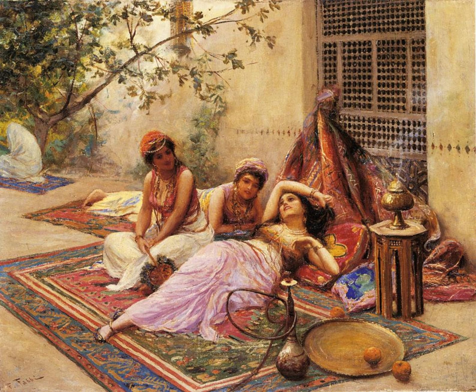 Arabic Women In The Harem Painting Print Oriental Art Etsy Arabic Women In The Harem Painting Print Oriental Art Etsy