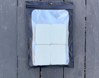 Kit de recambio para vela de soja: cera premedida, mecha a elegir, aroma y tamaño.