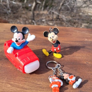 Set of Vintage Walt Disney Mickey Mouse collectible Toys