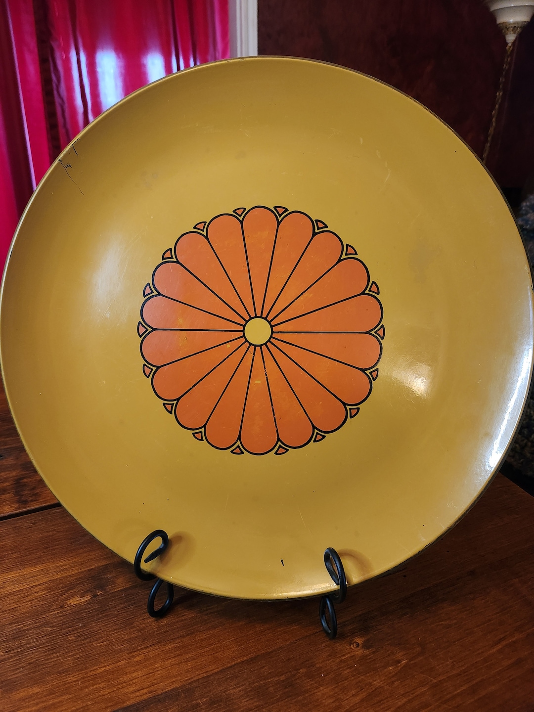 【たぁこ*さま】vintage tray ❀ スポンコリ トレイ Finland Vintage Made in Finland Laminated Teak Wood Serving Tray 19