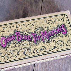 Ohio Blue Tip Match Box