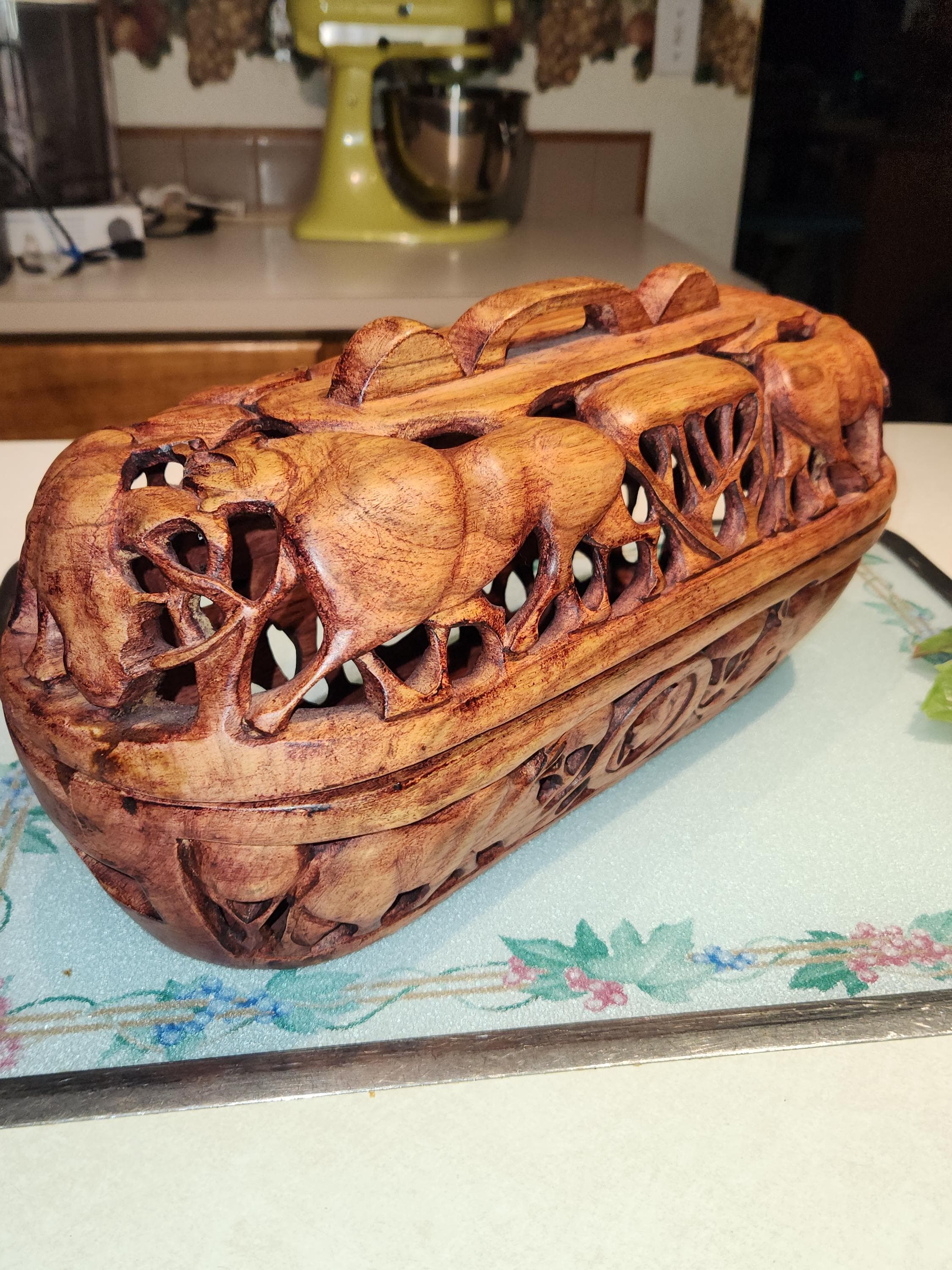 Vintage Wooden African Animals - Etsy