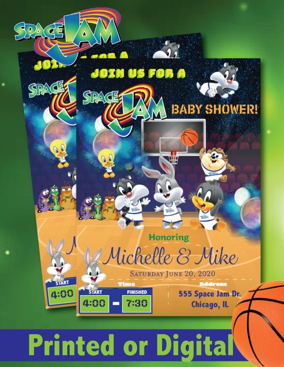 space jam invitations