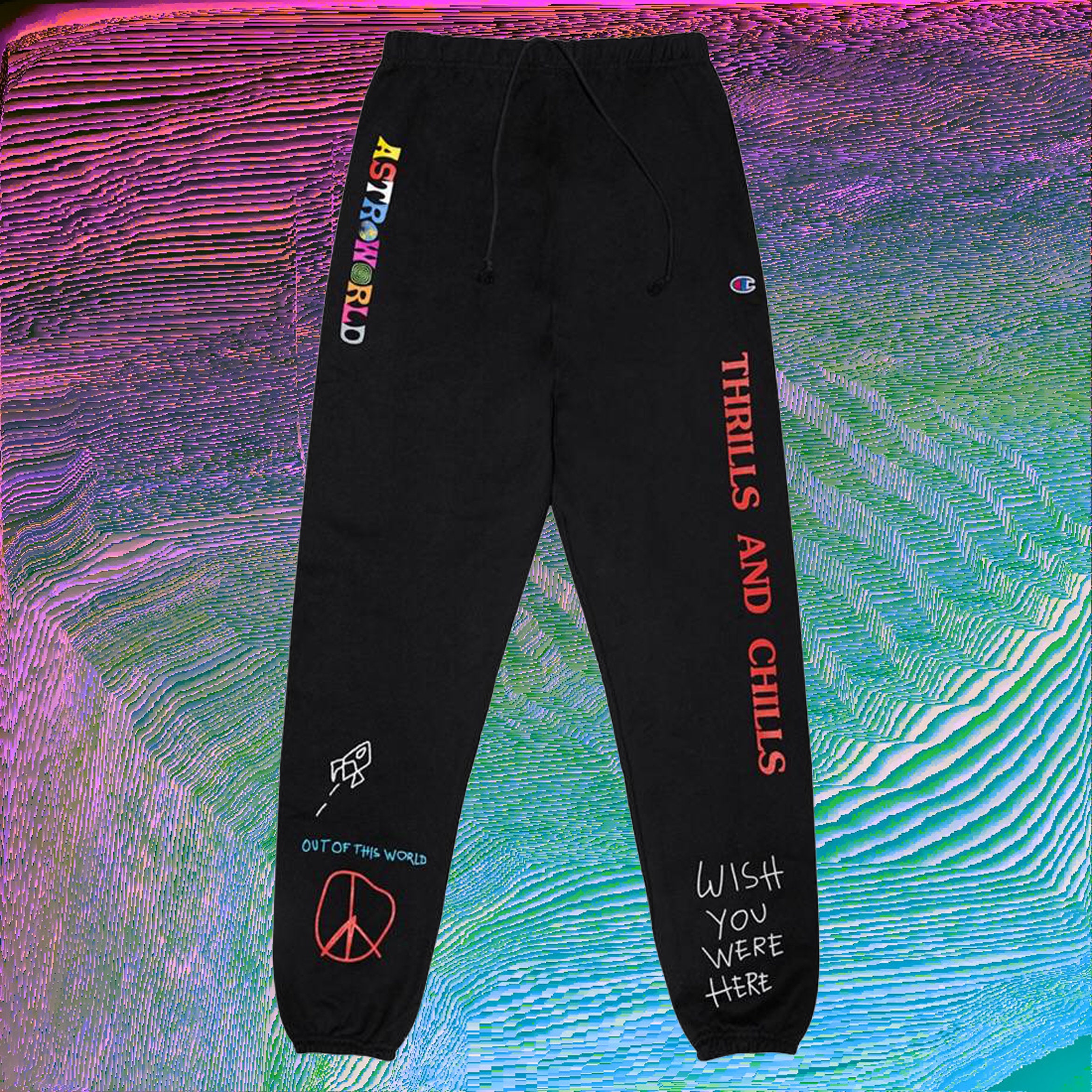Astroworld Champion Fleece Joger Pant Travis Scott Out Of This | Etsy