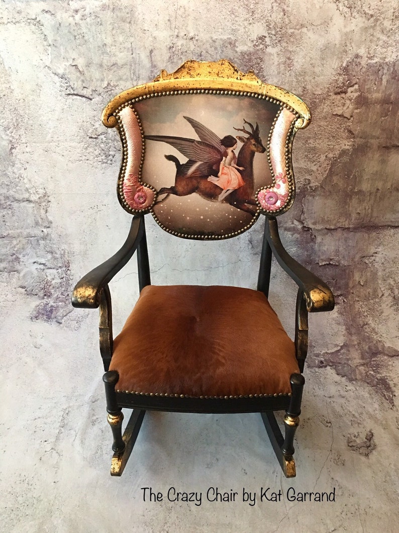 Dreams Custom Reupholstered Antique Rocking Chair Etsy