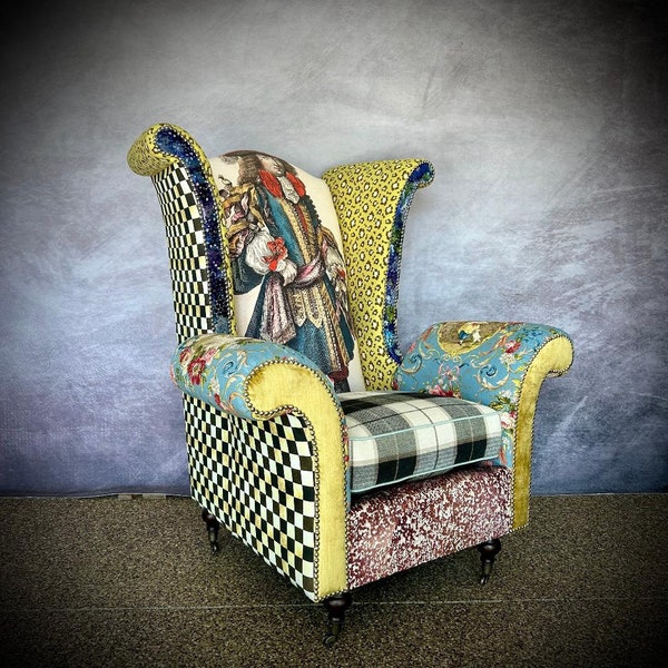French king royal throne accent eclectic chair.