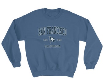 M University of San Francisco Dons Crewneck College Hoodie Sweatshirt S M L XL 2XL