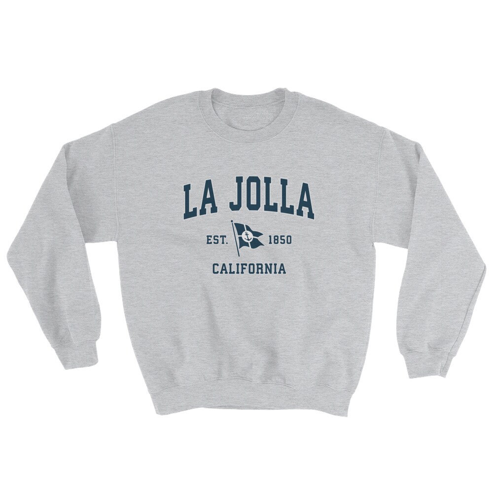 La Jolla CA Sweatshirt Vintage La Jolla California Sailing Etsy