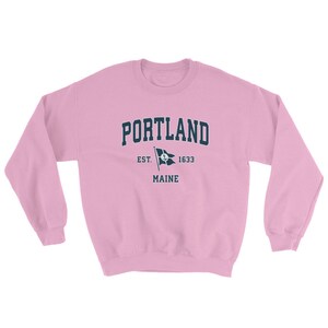 Portland ME Sweatshirt Vintage Portland Maine Sailing Anchor Boat Flag Sweatshirt (Unisex) bild 4