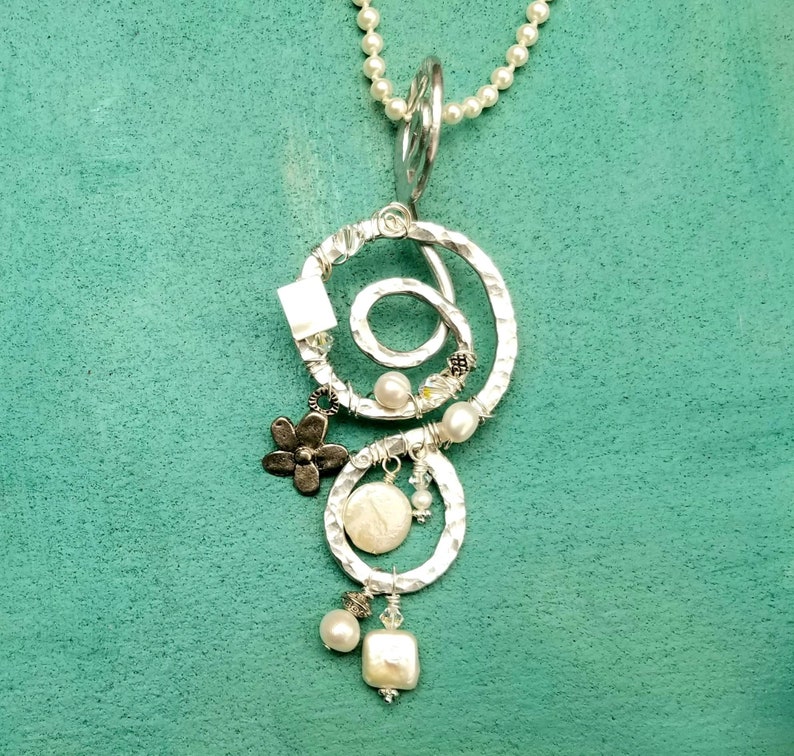 Boho Pendant Necklace Pearl Pendant Necklace Necklaces for Women