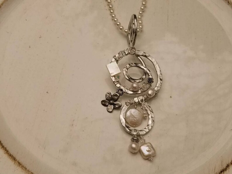 Boho Pendant Necklace Pearl Pendant Necklace Necklaces for Women