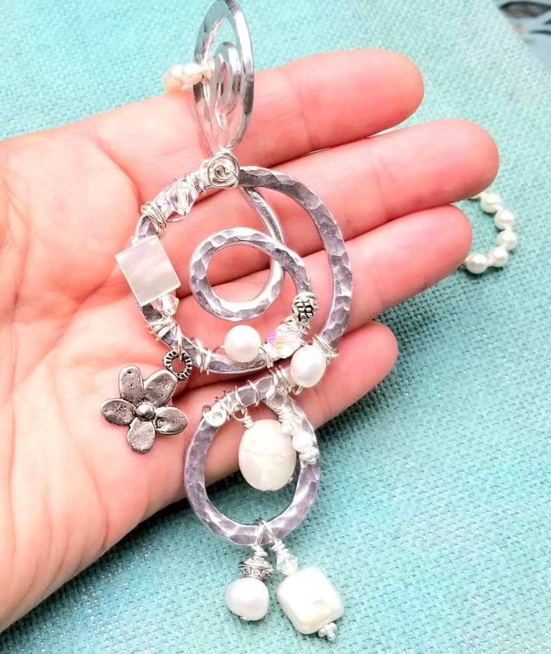 Boho Pendant Necklace Pearl Pendant Necklace Necklaces for Women