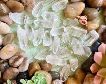 Lemurian Clear Quartz Seed: AAA+ Quality Crystal Point for Jewelry & Crafts
