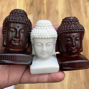 Thai Buddha Bust, Resin Statue, Praying Buddha, Metaphysical, Spiritual practice, Home Decor