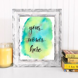 Custom Watercolor Calligraphy