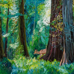 Forest Deep Fine Art Paper Prints, By Canadian Artist Alyssa Penner