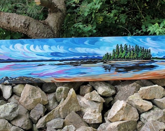 Tofino Beach Original Painting, Vancouver Island BC  Canadian Artist, By Alyssa Penner
